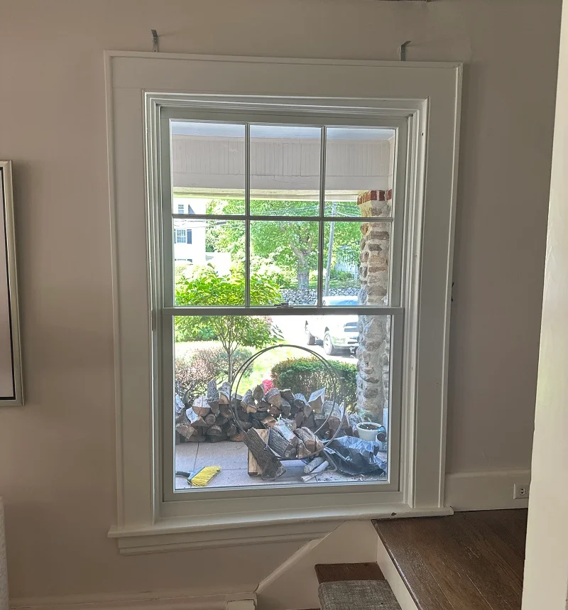 Beautiful view through Andersen 400 Series Tilt Wash window installed in opening in Fairfield, CT